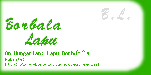 borbala lapu business card